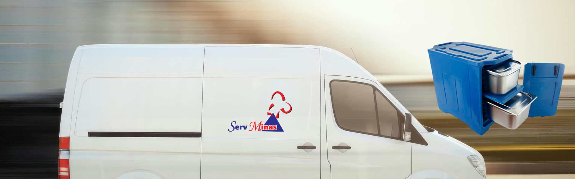 Veículo de transporte de refeições Serv Minas